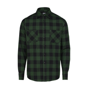 Urban Classics Srajca Checked Flanell, zelena