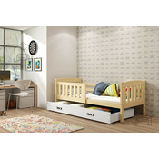 Dječji krevet Kubus - 80x160 cm - borovina/bijela