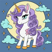 Rayher. Slikanje po številkah, Fairytale unicorn