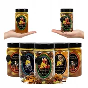 shumee 20X ARIA steklenih kozarcev 245 ml, ročno okrašenih za božično darilo, sirup z medom