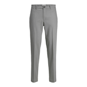 JACK & JONES Hlače na rob Jpstace Leo  pegasto siva