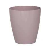 Okrasni PVC lonec Iris, roza, fi12cm