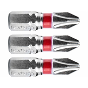 FORTUM križni sveder Phillips, komplet 3 kosov, PH 2 x 25 mm, S2 4741202