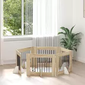 vidaXL Vrata za pse z stojali 6 pcs Sonoma hrast 80 x 60 cm