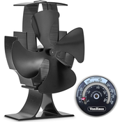 VonHaus ventilator za kamin, aluminij, crna (2514079)