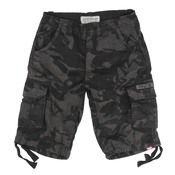 Moške kratke hlače ALPHA INDUSTRIES - Jet - black camo_191200C
