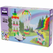 Plus-Plus: Mavrični toplozračni balon, pastelne barve