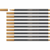 STABILO Pen 68 metallic, Srednji, 1 boje, Bakreno, Vrh u obliku metka, 1,4 mm, Crno, Bakar