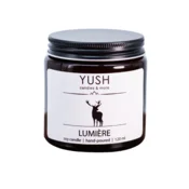shumee Lumiere - sojina dišeča sveča pomaranča pačuli meta vrtnica - yush - 120 ml