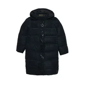 Guess HOODED LS LONG PUFFER Črna