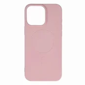 HURTEL Etui Liquid Silicone Case MagSafe za iPhone 16 Pro - svetlo roza