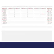 Namizna Podloga Koledar Pvc Zavih, 2026, EC, Modra