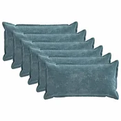 vidaXL Prevleka za blazino 6 kos HOUTEN Modra 40 x 80 cm