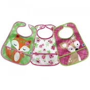 KikkaBoo Portikle sa odeljkom za mrvice set 3 kom Fox-Flowers-Deer (KKB30018)