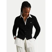 Polo Ralph Lauren Pletena jopica 211972104005 Črna Slim Fit