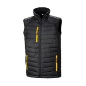 Softshell brezrokavnik Result Compas črn/rumen