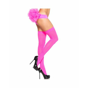 Leg Avenue Nylon Thigh Highs 6672 Neon Pink