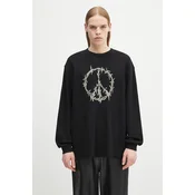 Aries Bombažen pulover Peace Press Gothic Waffle LS Tee