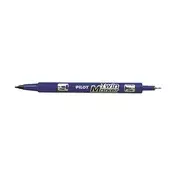 Marker za alkohol, 0,8/2 mm, dvostrani, PILOT Twin, plavi SCA-TM-L-BG
