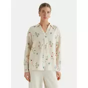 VERO MODA Bluza VMJOSIE  bež / svetlo modra / zelena / rdeča