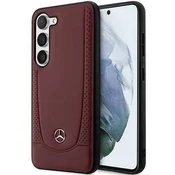Ovitek Mercedes Leather Urban za Samsung Galaxy S23+, rdeč