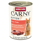 Animonda Carny Kitten 12 x 400 g - Govedina & puran