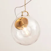Artemide Miconos steklena viseča svetilka v medenini - Dnevna soba/jedilnica - Dizajn - satenasto medeninasto, prozorno - Steklo