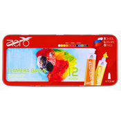 Barvice tempera 7ml 1/12 kovinska embalaža papiga VSE ZA ŠOLO