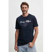 TOMMY HILFIGER Majica  temno modra / rdeča / bela