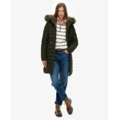 SUPERDRY JAKNA FUJI FAUX FUR HOOD MID LENGTH ZA ŽENE