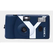 YASHICA MF-1 Snapshot Art Camera (Prusko modra) - analogni fotoaparat