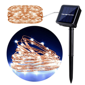 Solarne pravljične lučke 10M 100 kom LED lučk, z vgrajeno solarno polnilno baterijo