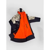 Dryrobe Nexus Long Sleeve Surf Poncho dual camo orange