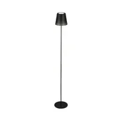Briloner 1438015 - LED podna lampa KIKI sa prigušivacem, 4,3 W/5 V, IP44, 2600 mAh, crna