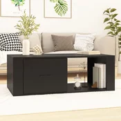 Stolic za kavu crni 100 x 50,5 x 35 cm od konstruiranog drva