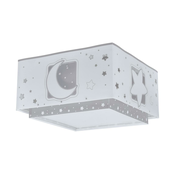 Dalber 63236E - Djecja stropna svjetiljka MOONLIGHT 2xE27/60W/230V siva