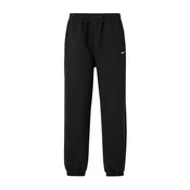 Nike Sportswear Hlače Studio Fleece črna/bela