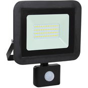 LED reflektor sa senzorom, 30W, 2100 lm, IP44, Crni