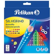 Boje drvene 24boje silverino pelikan 700665 blister
