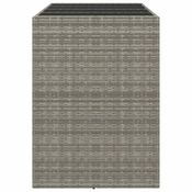 Barski stol sa staklenom plocom sivi 145x80x110 cm poliratan