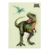 Dino World ASST | Glibbies gel nalepke, Tyrannosaurus rex, Pterandon, Giganotosaurus, 3 kom