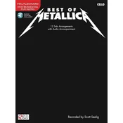 Cherry Lane Music Company Best of Metallica for Cello Note