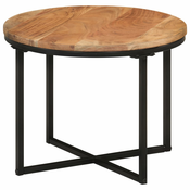 Stolic za kavu 45x45x35 cm od masivnog drva bagrema i željeza