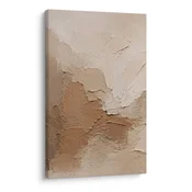 Slika nežna abstrakcija v zemeljskih tonih - 60x90