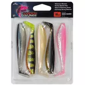 Fox Rage Ultra UV Zander Pro Shad 12cm UV Mixed Colour 5x