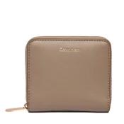Calvin Klein Denarnica Foil Logo Medium Zip Around LV04F1120G Bež