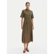 Tommy Hilfiger Vsakodnevna obleka WW0WW48756 Zelena Regular Fit