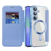 Etui SmartMag Book z Magsafe tehnologijo in RFID denarnico za Samsung Galaxy A37 - light blue