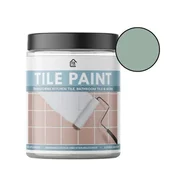 Smania TilePaint Premium premaz za keramične ploščice (300 g), barva za ploščice v kopalnici in kuhinji, samonivelirni keramični premaz zelena