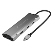 Mini priklopna postaja j5create JCD397 4K60 Elite USB-C® za tri monitorje, 10 Gb/s